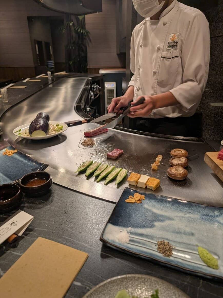 Intimate Teppanyaki Setting