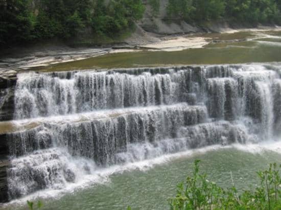 Upper, Middle, and Lower Falls