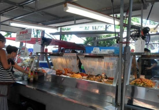 Diverse Food Stalls