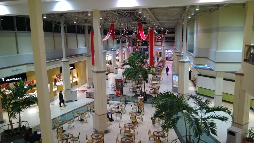 Food Court with Faux Palms