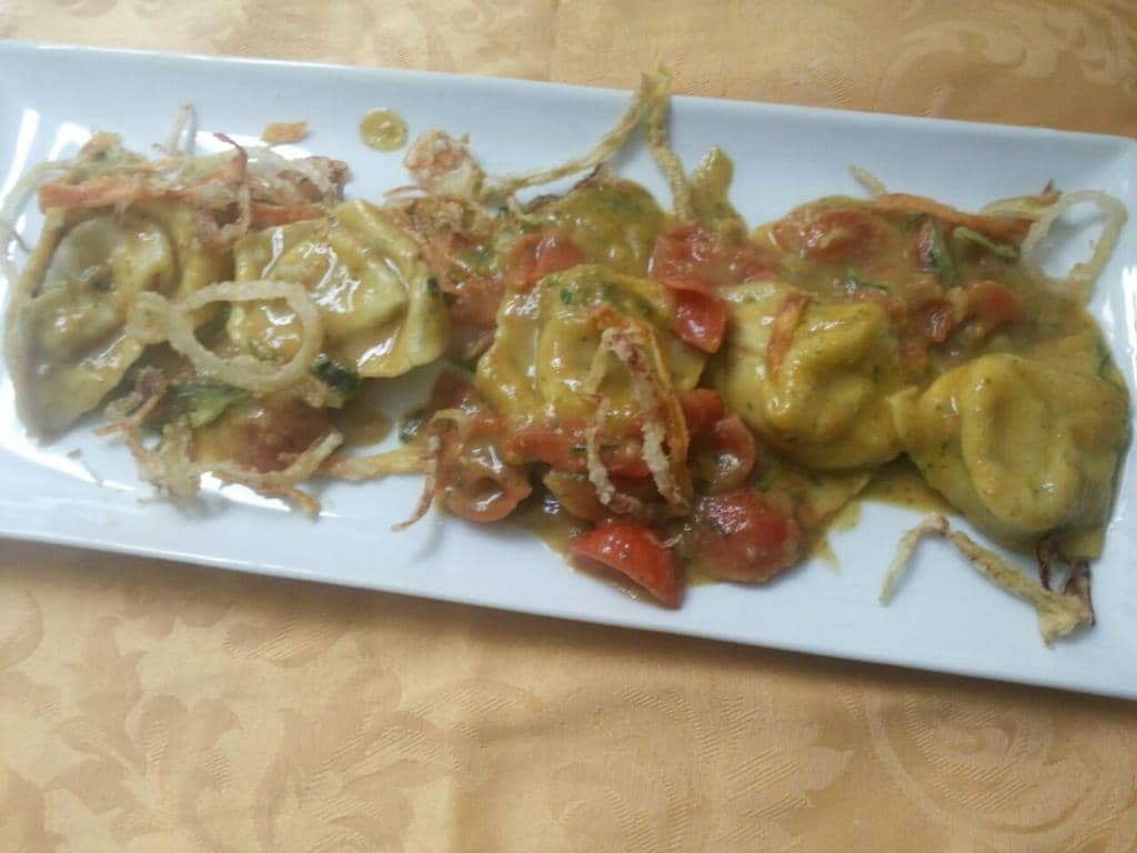 Burrata Ravioli with Shrimp