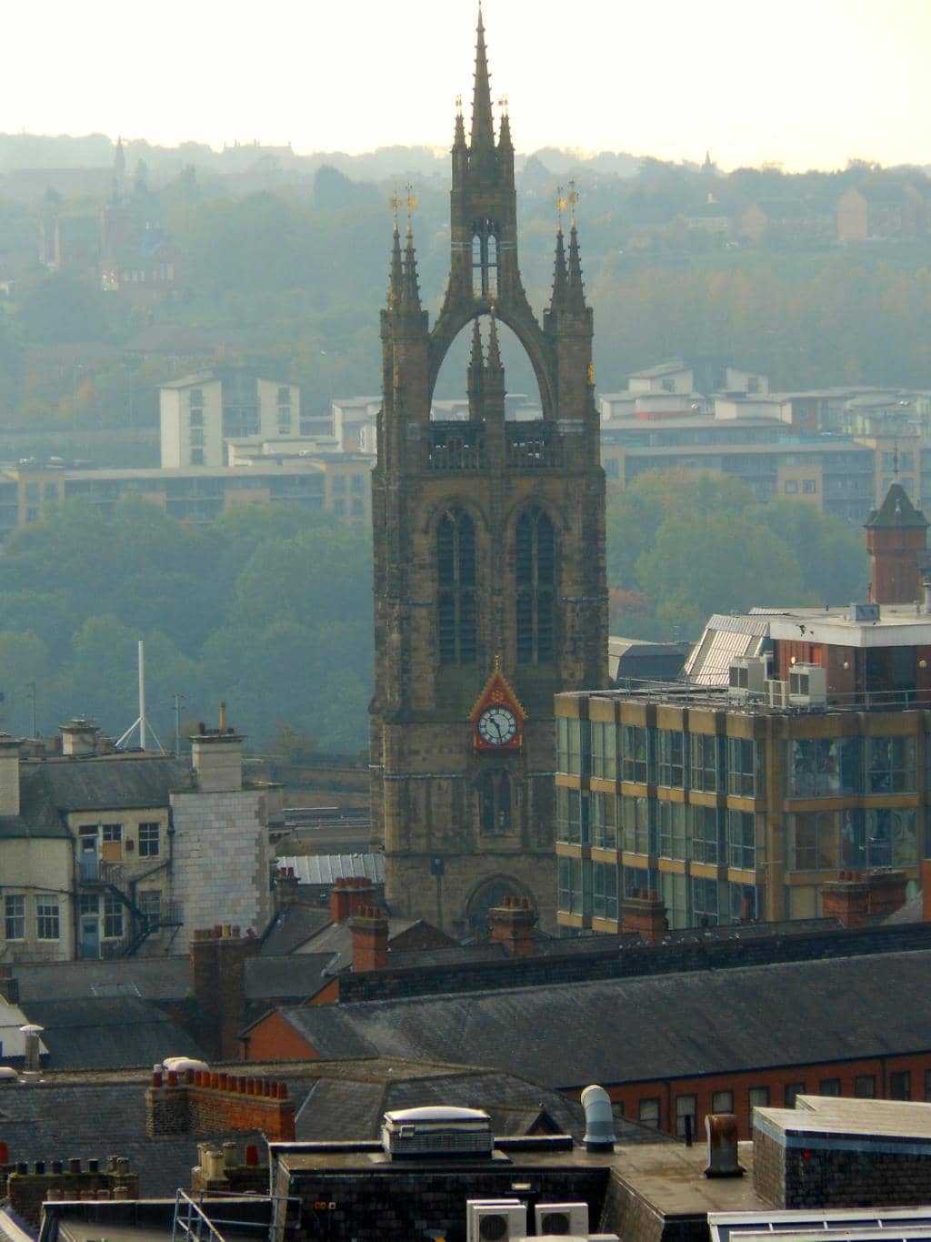 Lively City Center Atmosphere