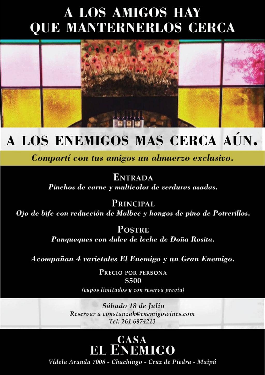 The 'El Enemigo' Wine Pairing