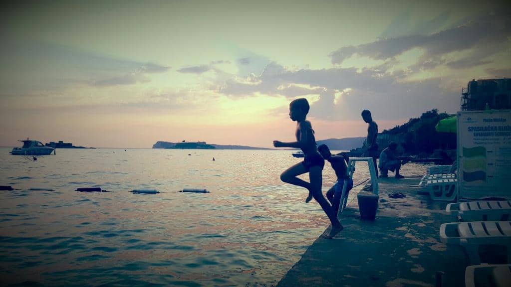 Roped-Off Swimming Area