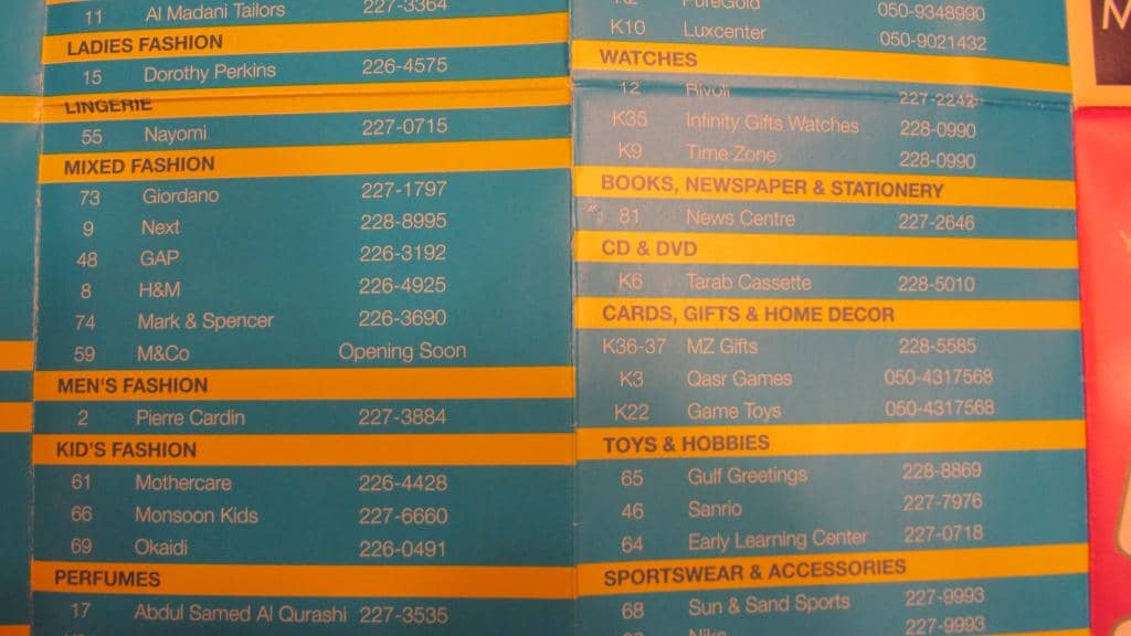 Diverse Retail Outlets