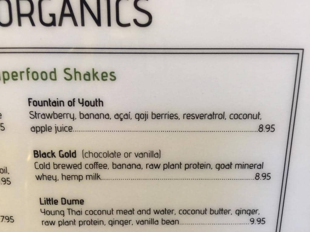 Organic Smoothies & Juices