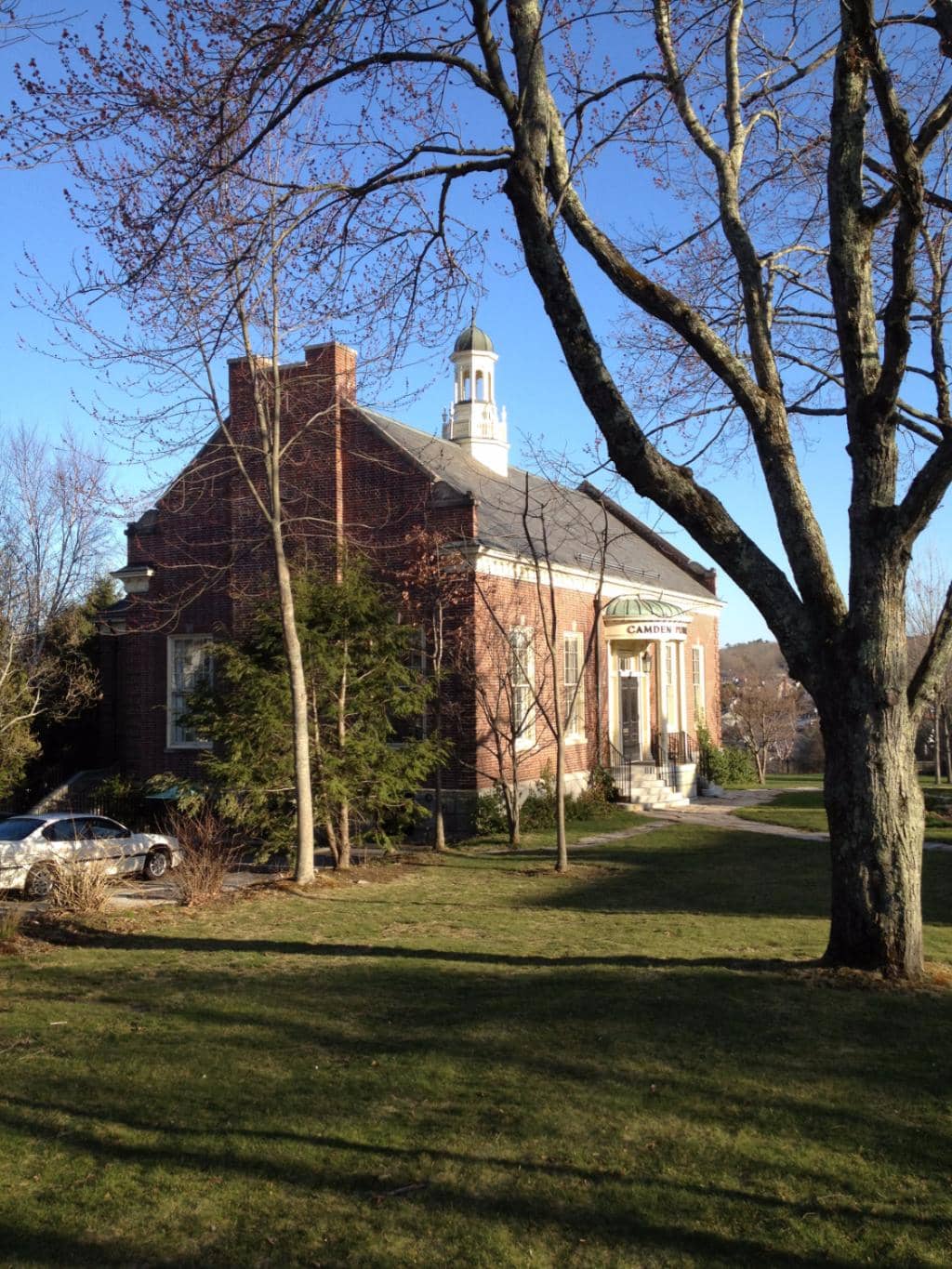 Manicured Library Grounds