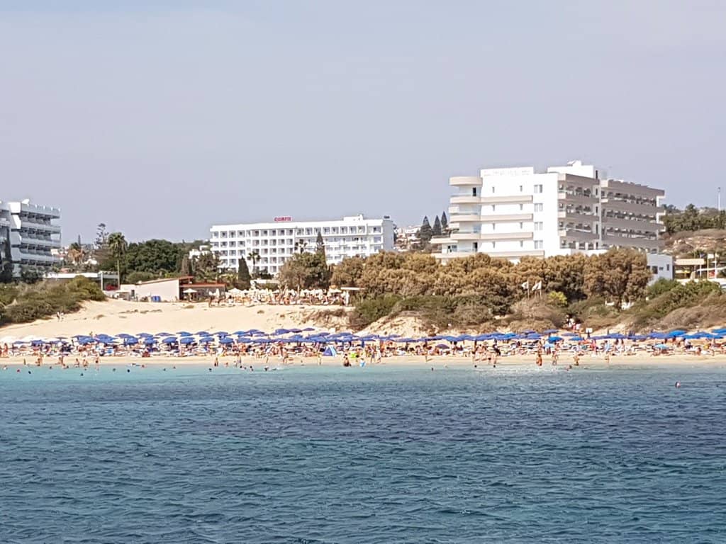 Grecian Bay Hotel's Private Beach