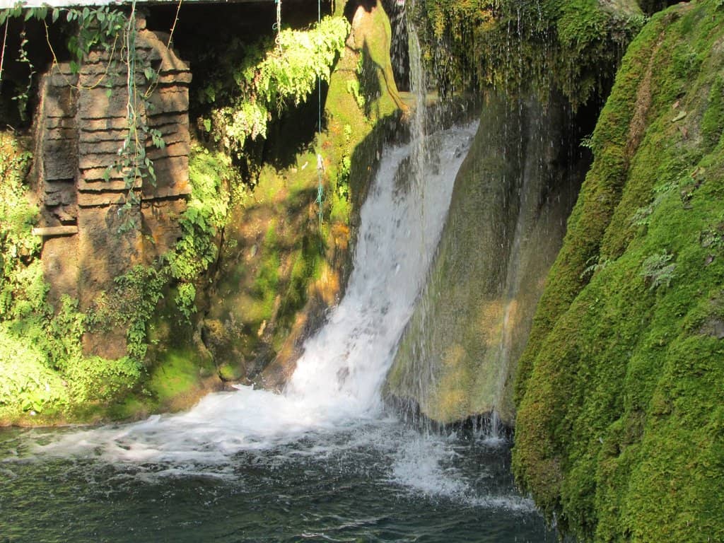 Sacred Waterfall and Pond