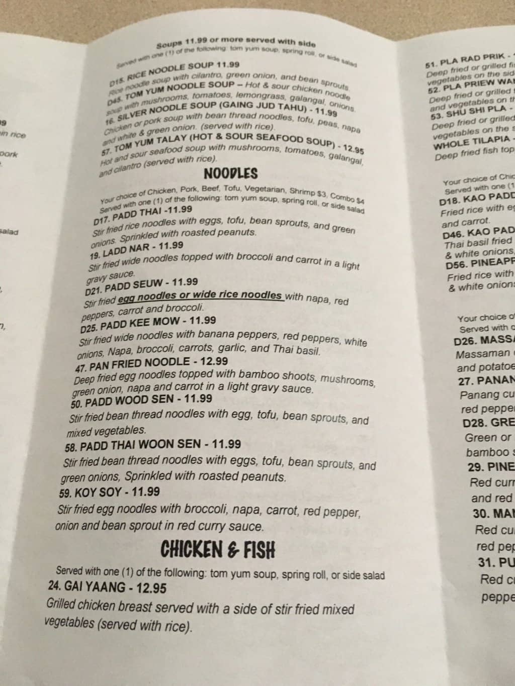 Generous Portions & Value