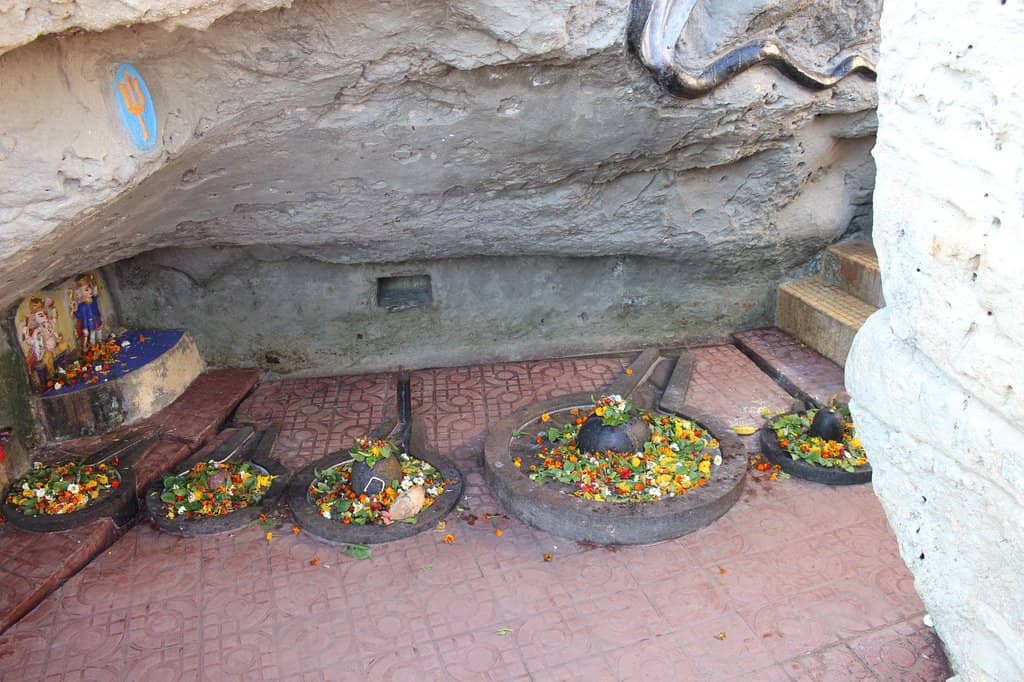 Cave Temple Amidst Rocks
