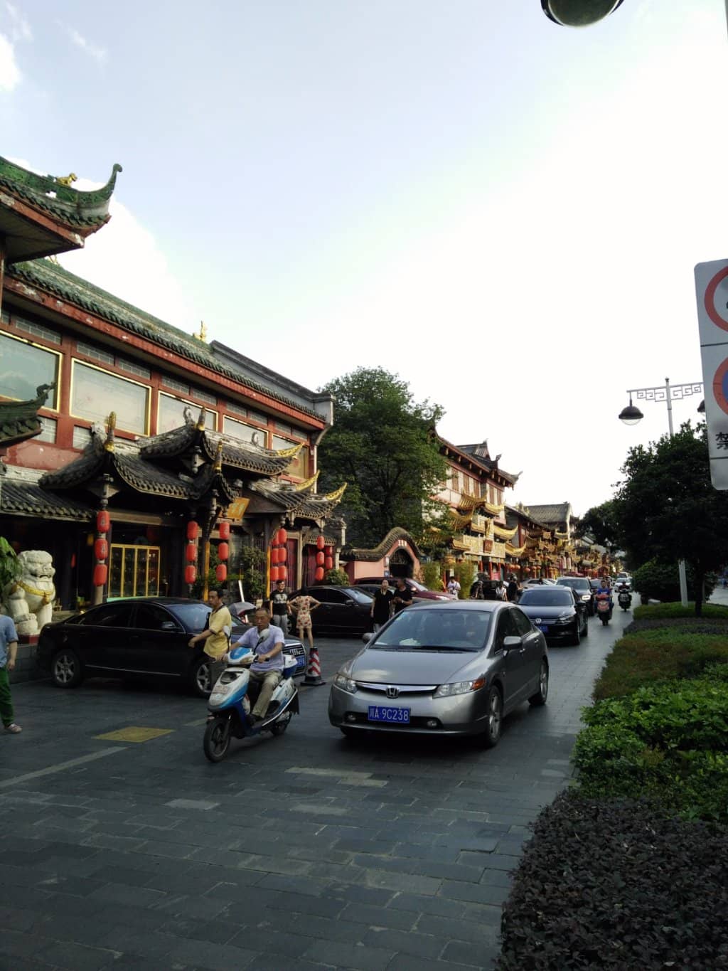 Bustling Street Life
