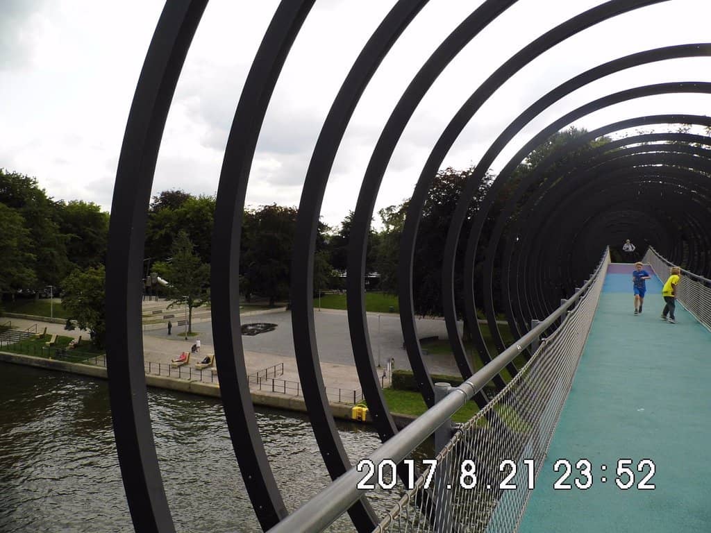 Vibrant Tartan Walkway