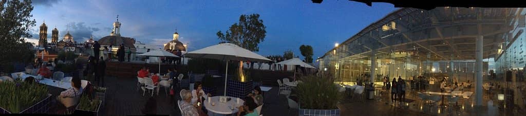 Rooftop Cafe with a View