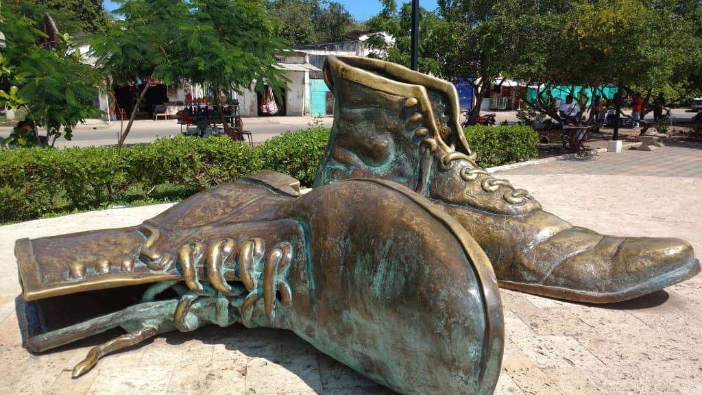 The Iconic Bronze Boots