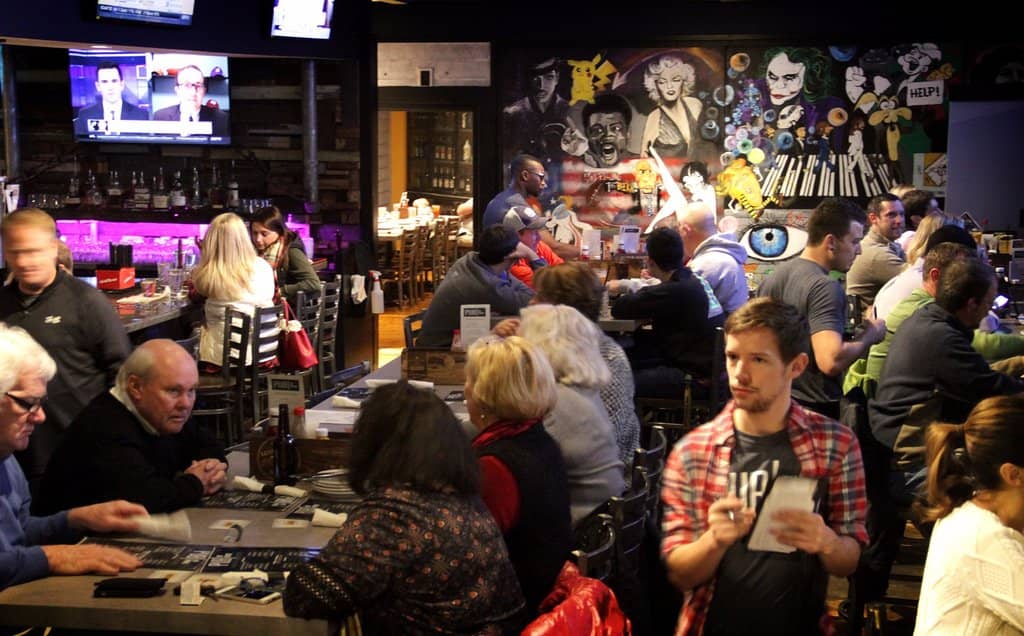 Upscale Sports Bar Ambiance