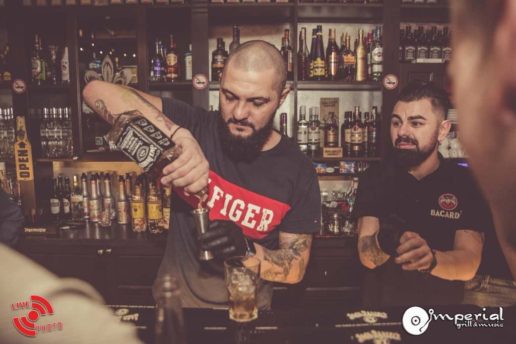 Lively Hometown Bar Atmosphere