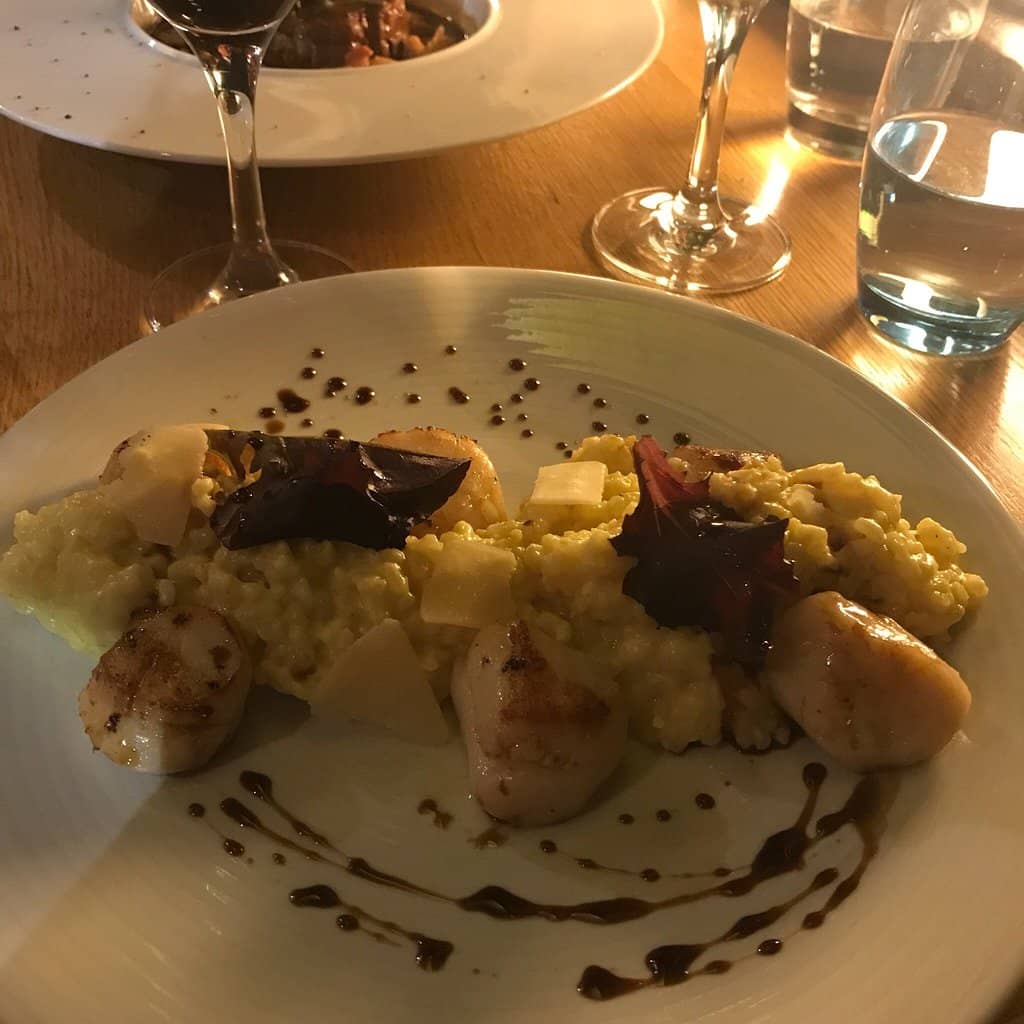 Scallops with Risotto
