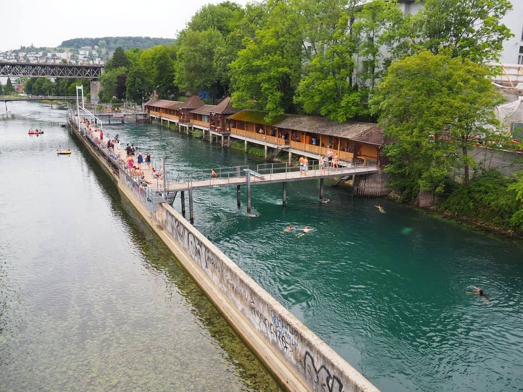 The Limmat River Channel