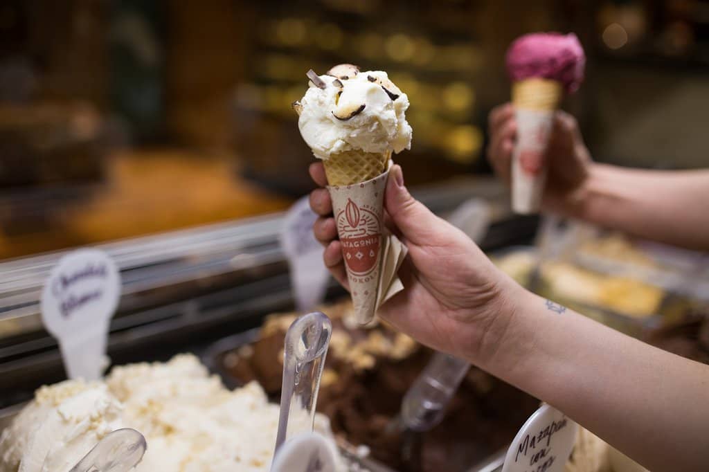 Artisanal Gelato with Varying Cocoa Percentages
