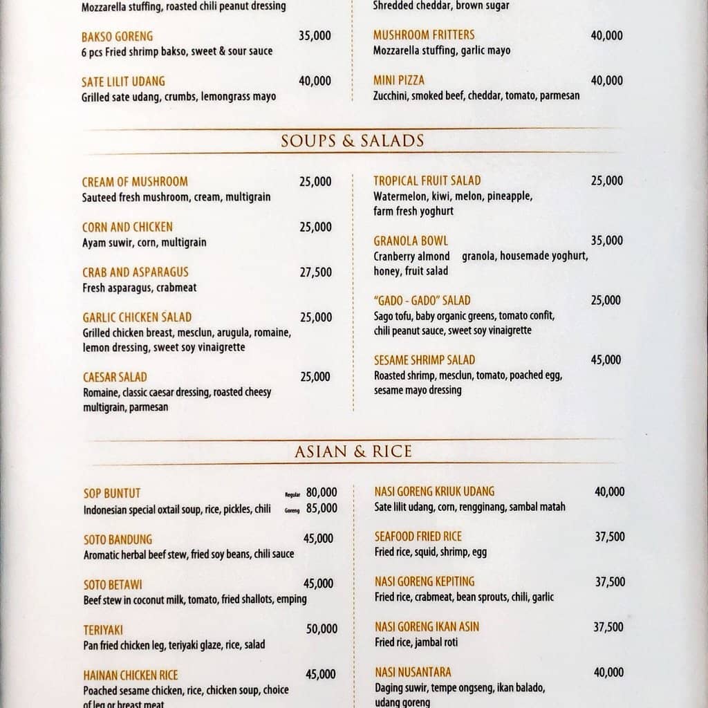 Diverse Menu Selection