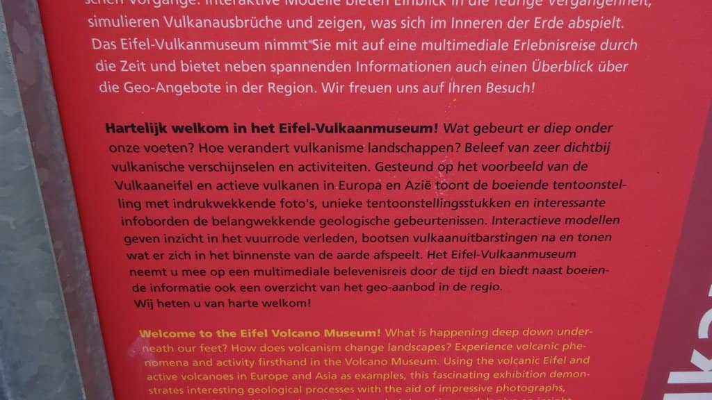 Eifel Volcanic History