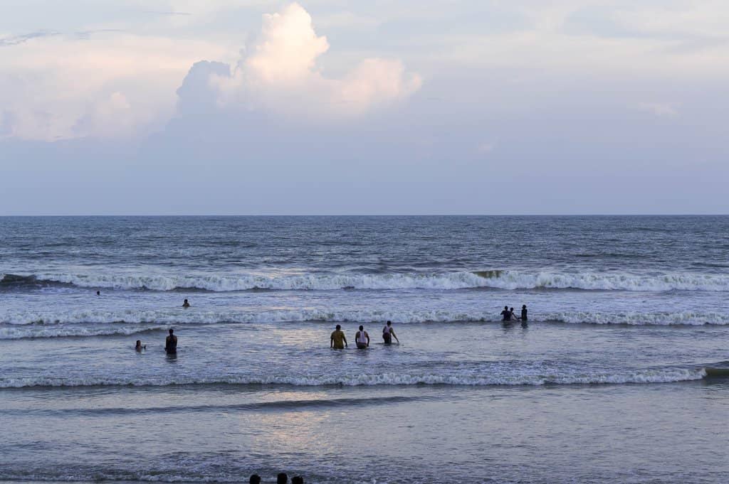 Lively Beachfront Stalls