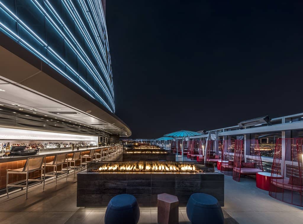 Open-Air Rooftop Ambiance