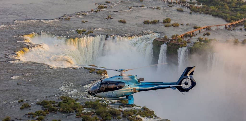 Aerial View of Iguazu Falls