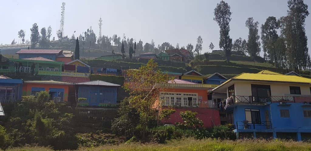 Kaleidoscope of Colorful Houses