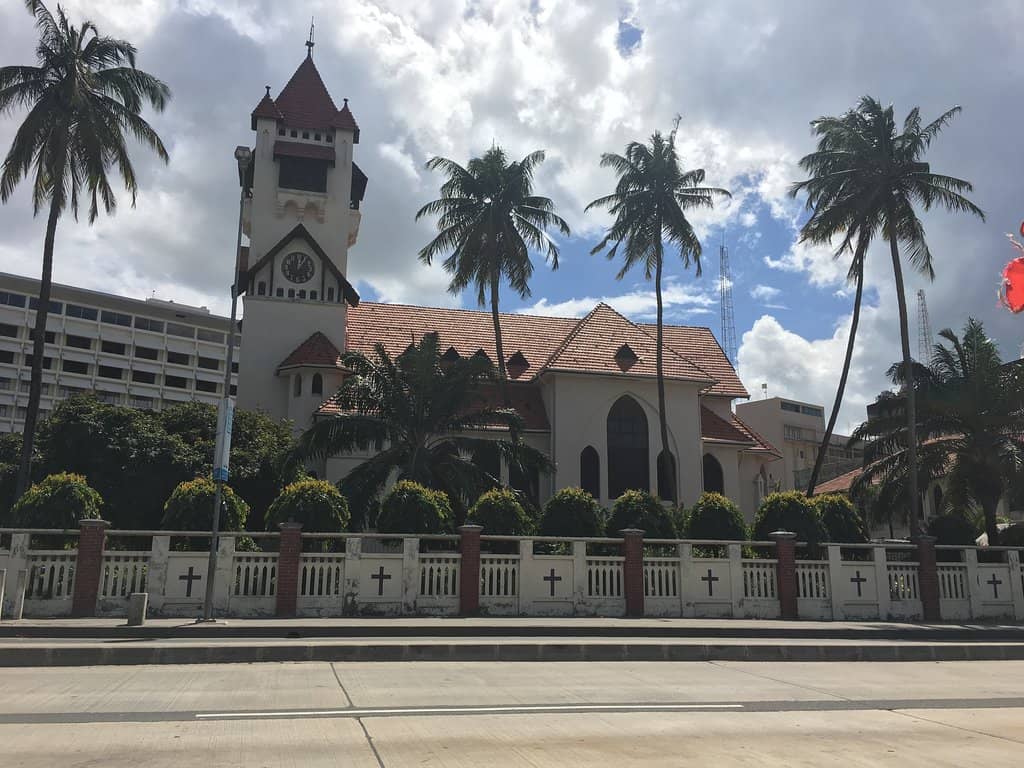 Iconic Red-Tiled Rooftop
