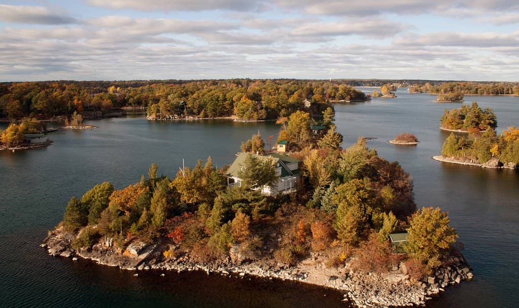 Boldt Castle from Above