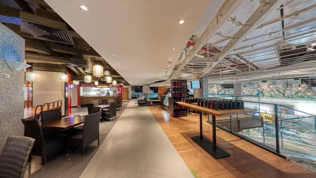 Bustling Lunchtime Atmosphere