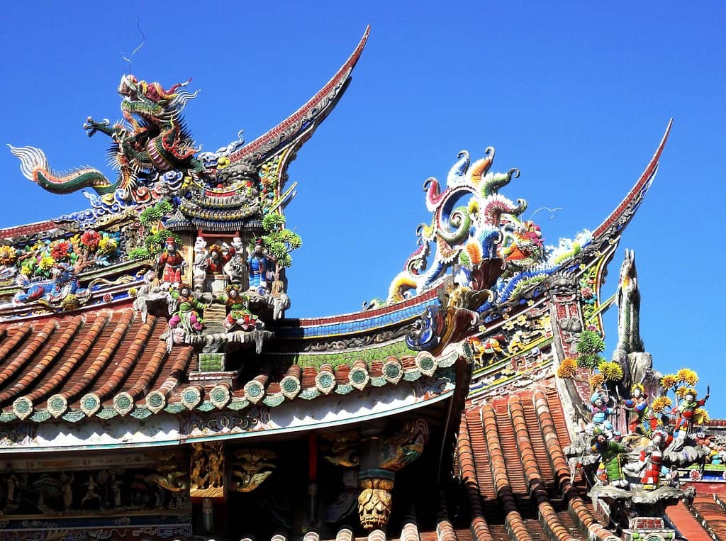 Intricate Dragon Pillars