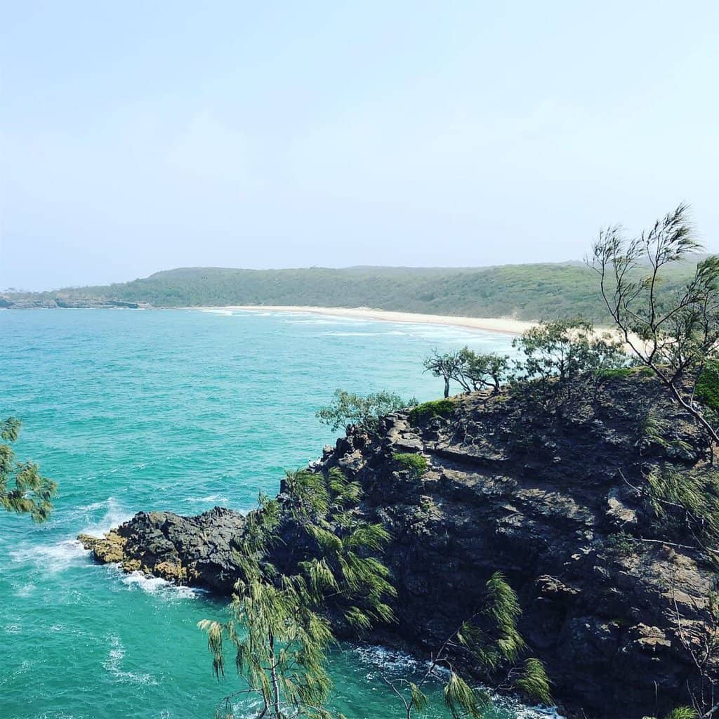 Surfing at Tea Tree Bay