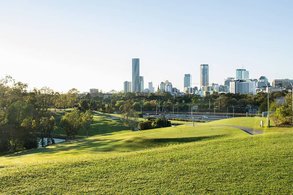 Rolling Green Hills & City Views