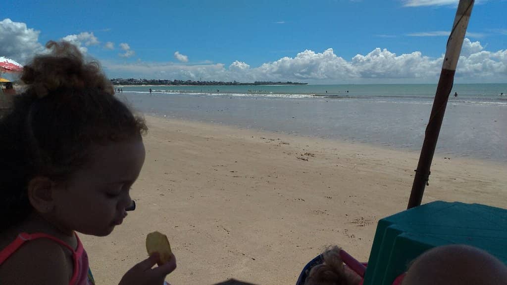 Vibrant Beachfront Scene