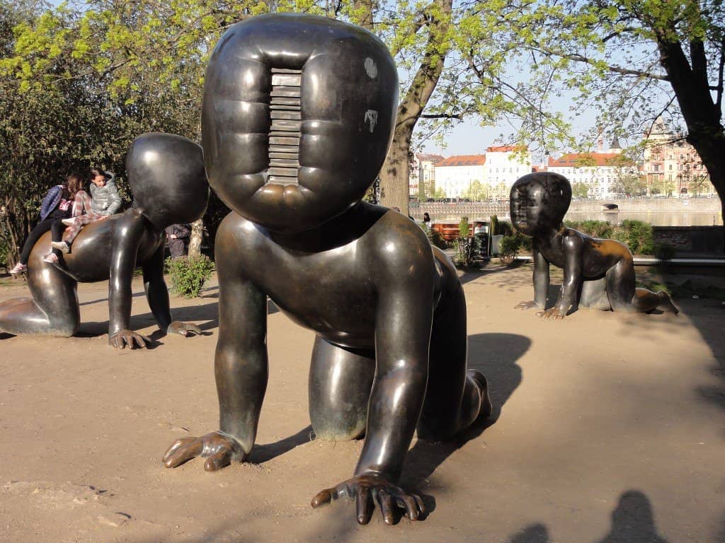 Crawling Babies Sculpture