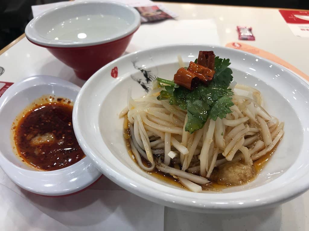 Shredded cucumber salad