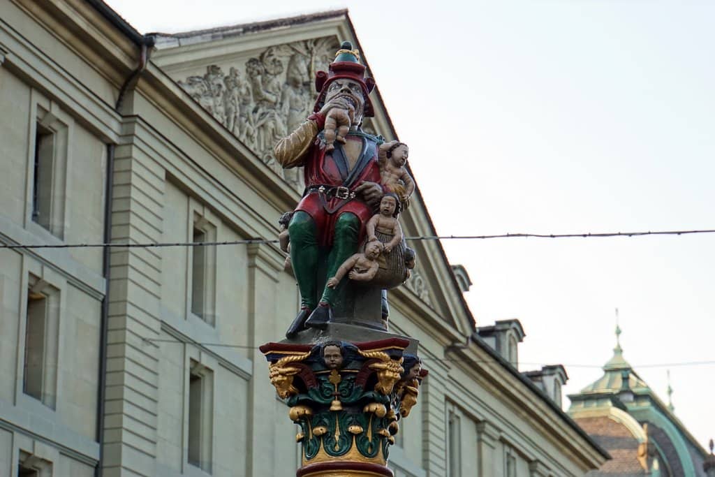 The Child-Eater Statue