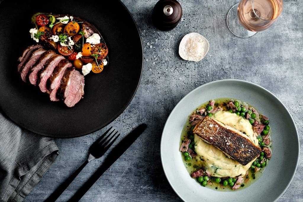 Slow roasted lamb rump