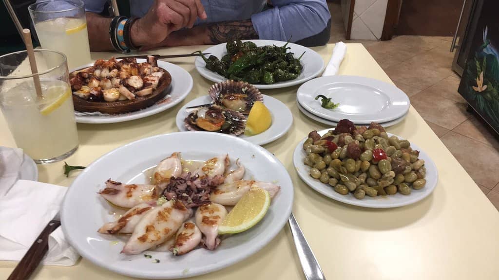 Garlic Butter Scallops & T-Bone Steak