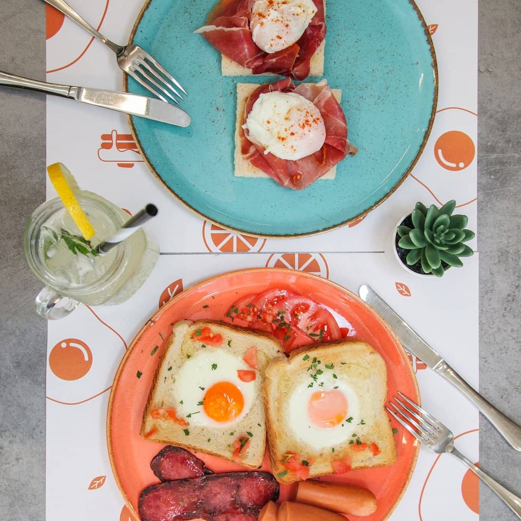 Delicious Breakfast with Unique Butter