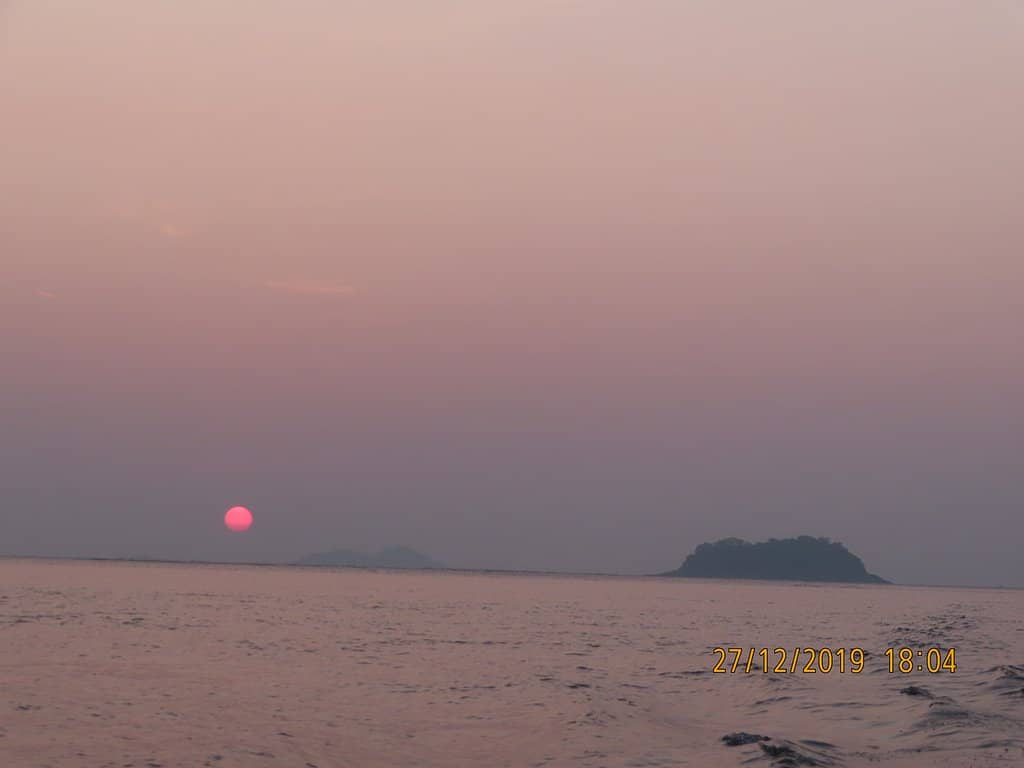 Confluence of Karli River and Arabian Sea