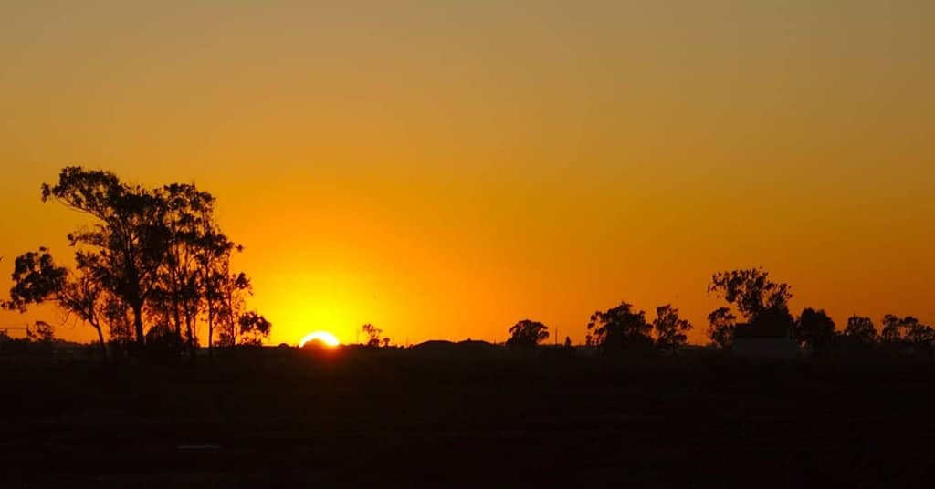 Sunset Over the Ria
