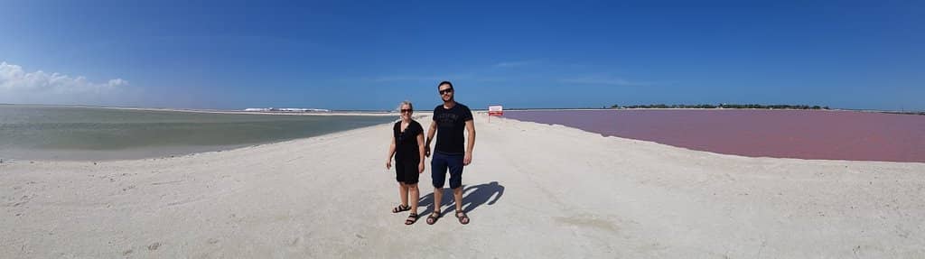 The Pink Lakes of Las Coloradas