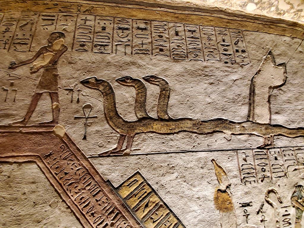 Red Granite Sarcophagus Fragments