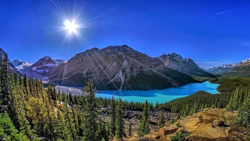 The Iconic Wolf-Shaped Lake