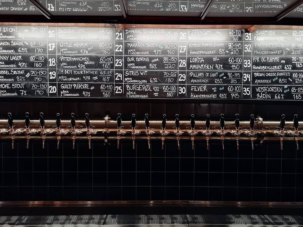 Vast Arctic Beer Selection