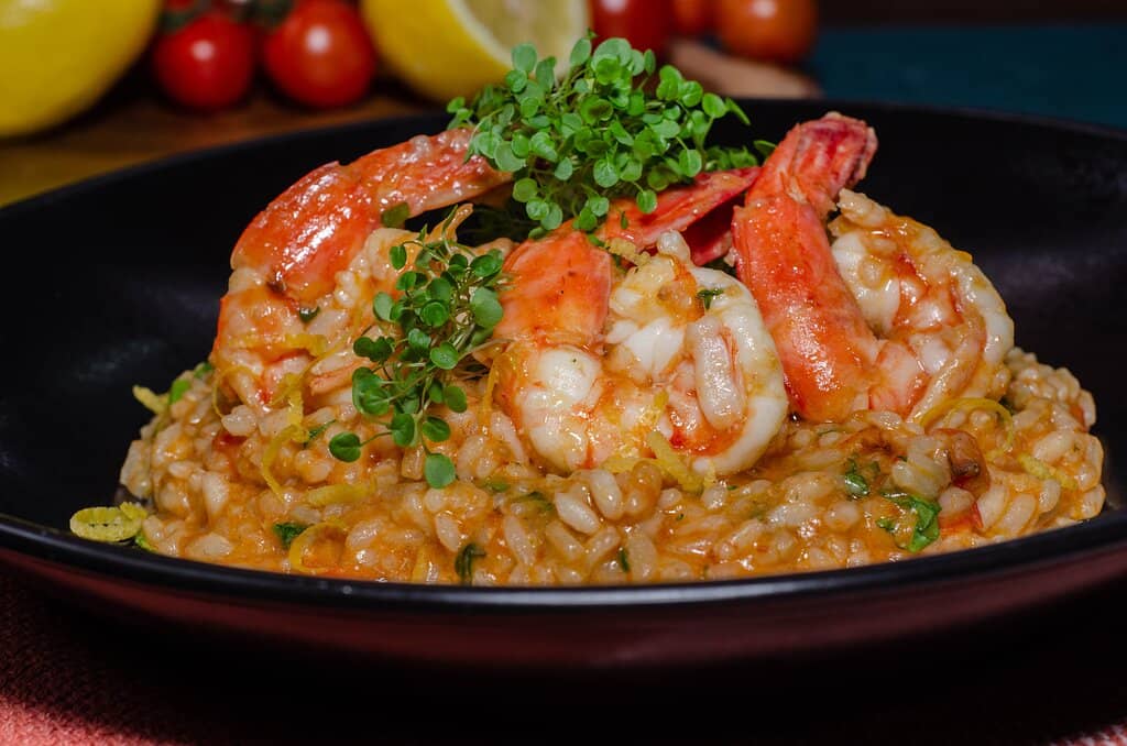 Risoto de Camarão com Limão Siciliano